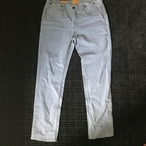 JACHS BLUE & WHITE STRIPED PANTS